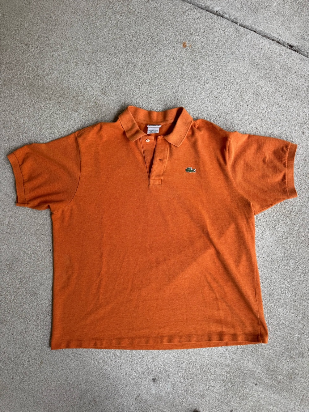 Vintage Lacoste Orange Short Sleeve Polo - Picture 2 of 6